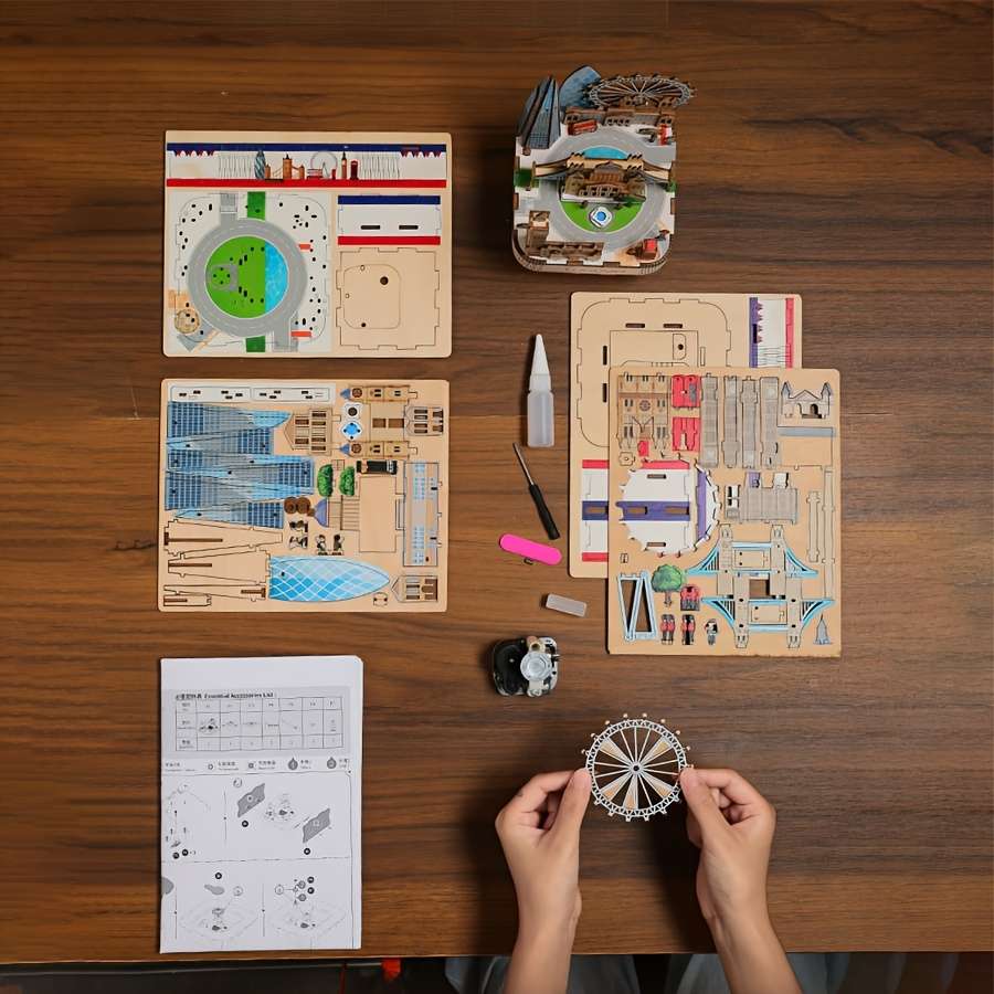 Building Toy Architectural Model Toy Set Color Polychrome Style London