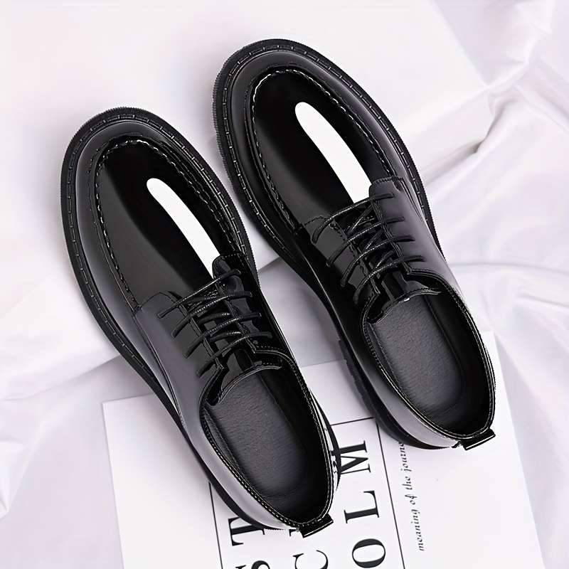 Mens Leather Shoes Color Black Sizeuk 7.5