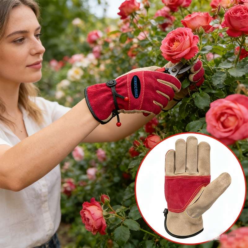 Work Gloves Color Red Sizes