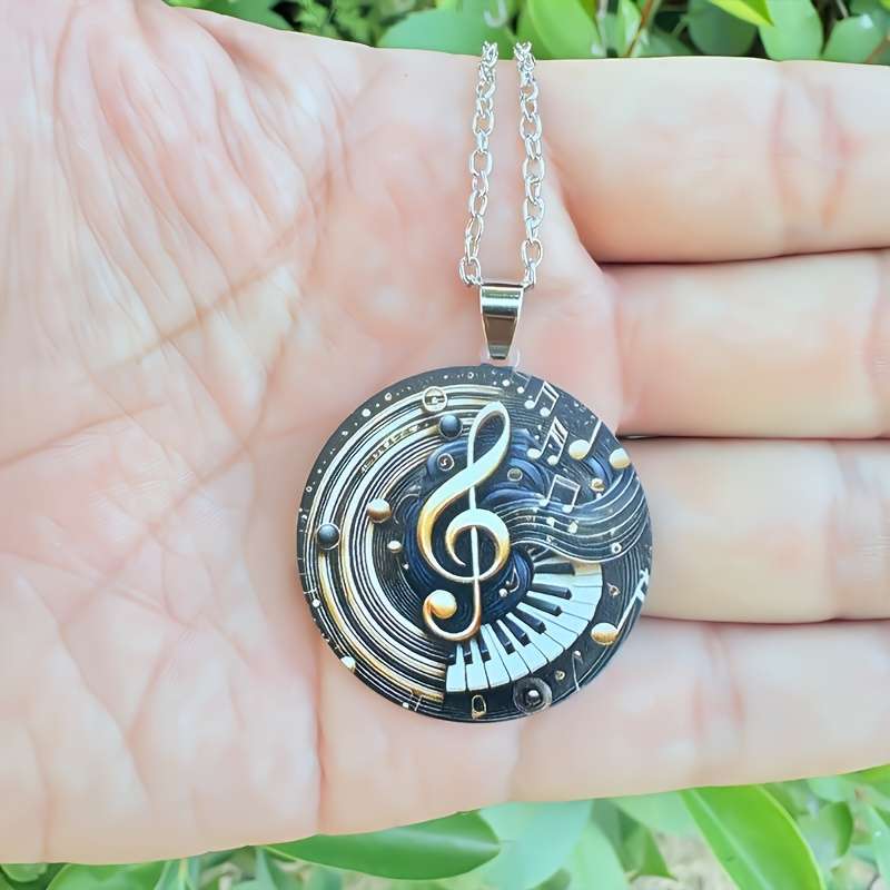Trendy Rhinestone Flat Flat Exquisite Fashion Music Note Casual Outfit