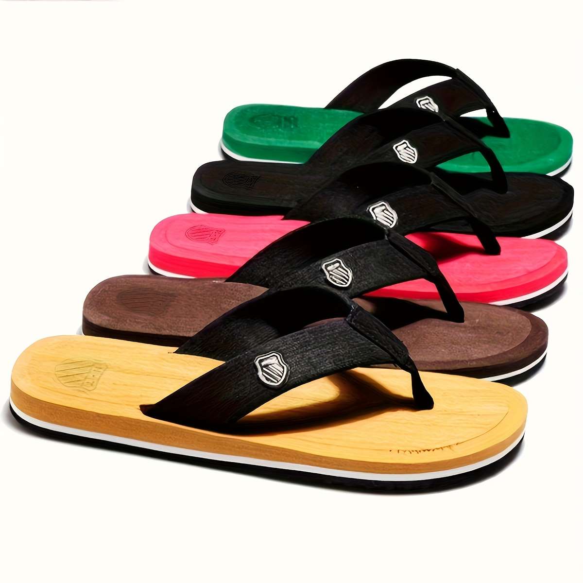 Ladies Summer Flip Flops Grey Uk 7