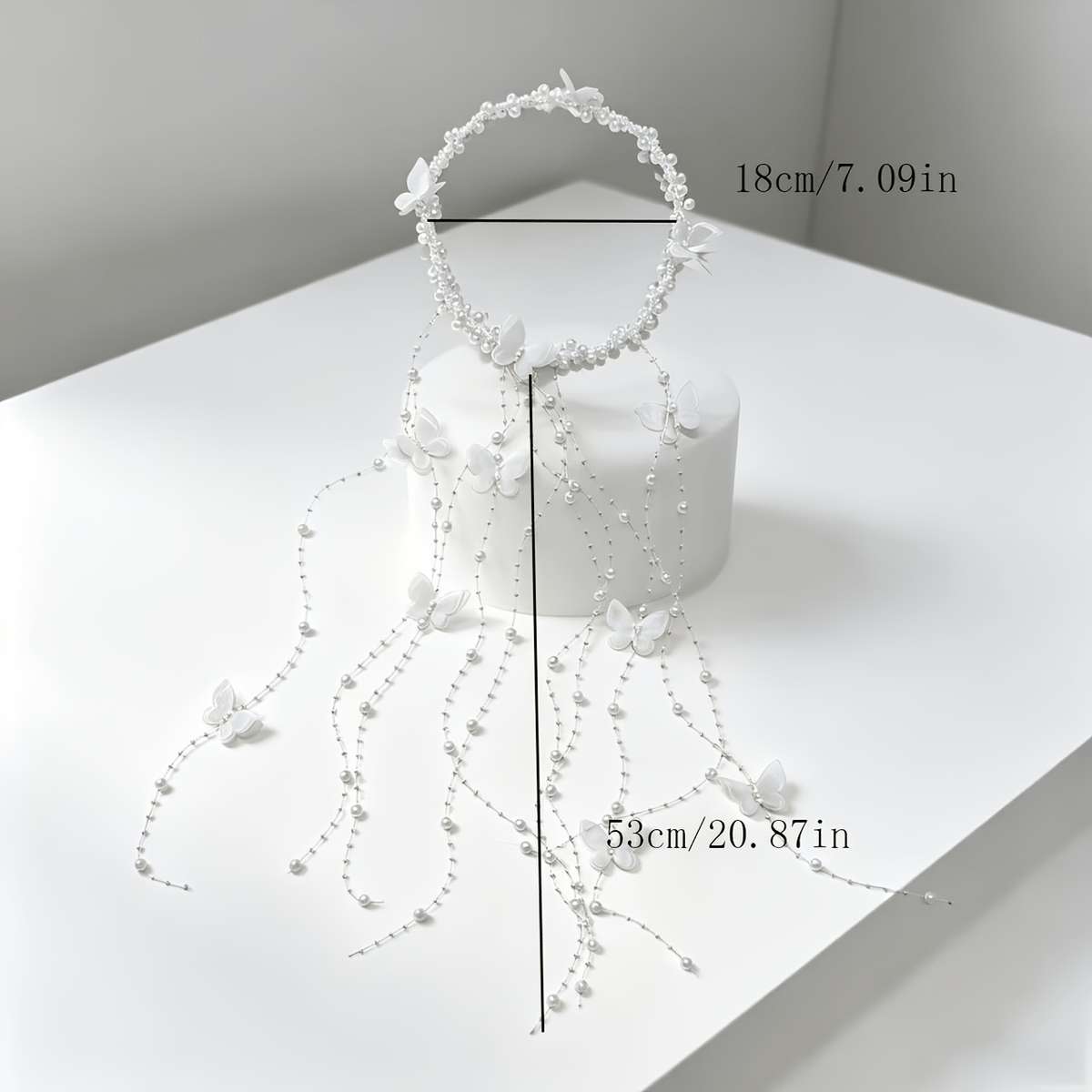 Wedding Supplies Style White Butterfly Headband