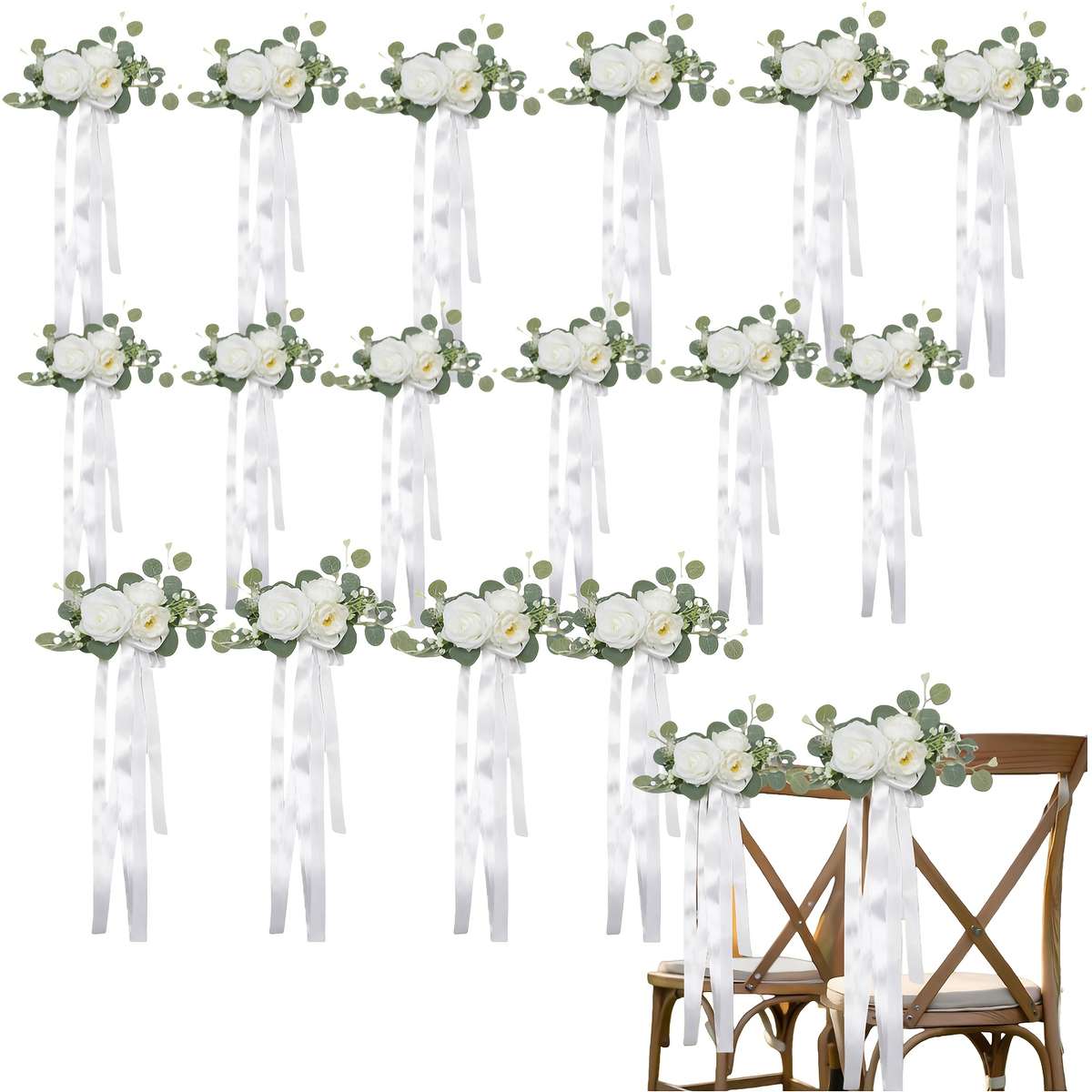 Wedding Supplies Quantity 18Pcs White