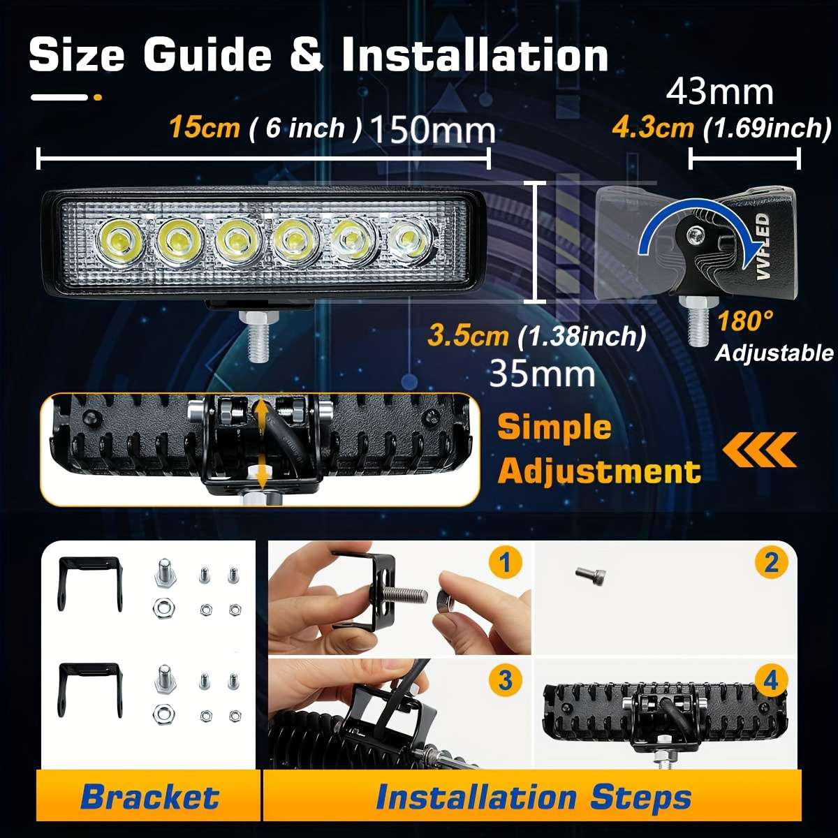 Car Lights Quantity 2Pcs