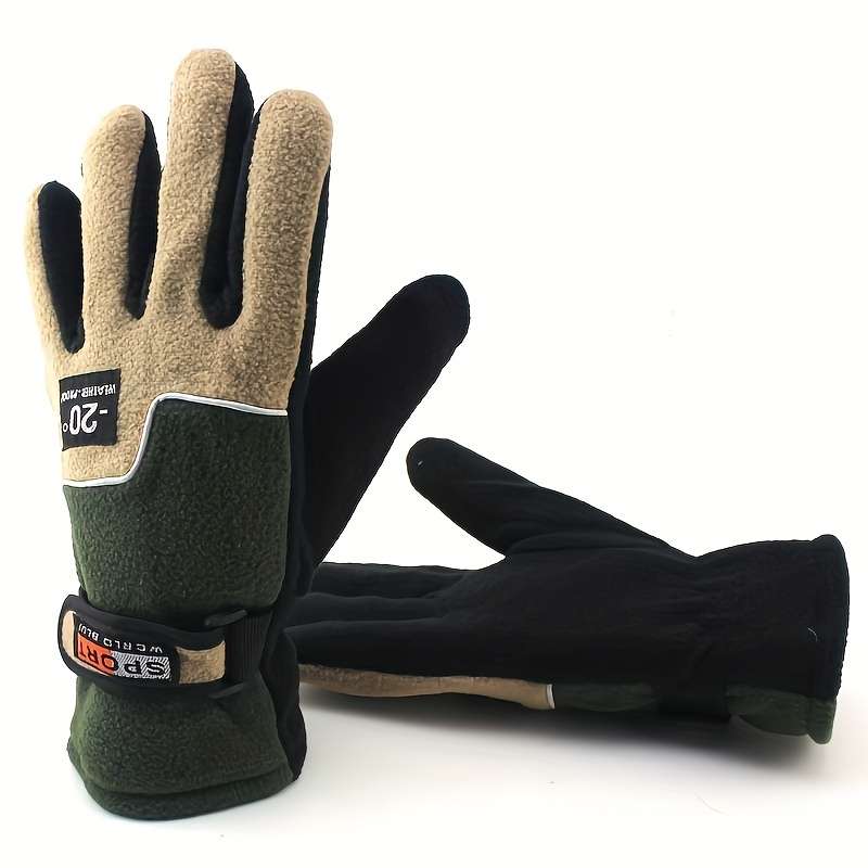 Winter Gloves Color Men To Green