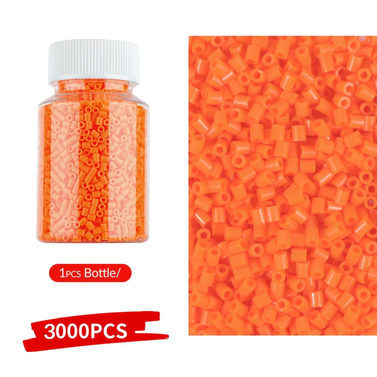 Perler Bead Set Bottle Orange Yellow A5 3K
