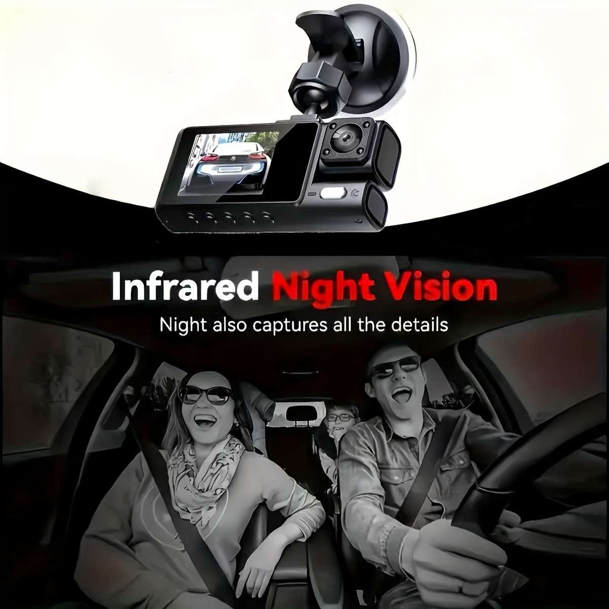 Dashcam Model 2 Lens Touch Hd Dash Cam   32Gb
