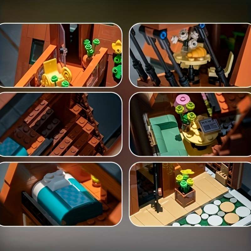 Building Toy Architectural Model Toy Set Style Wooden House