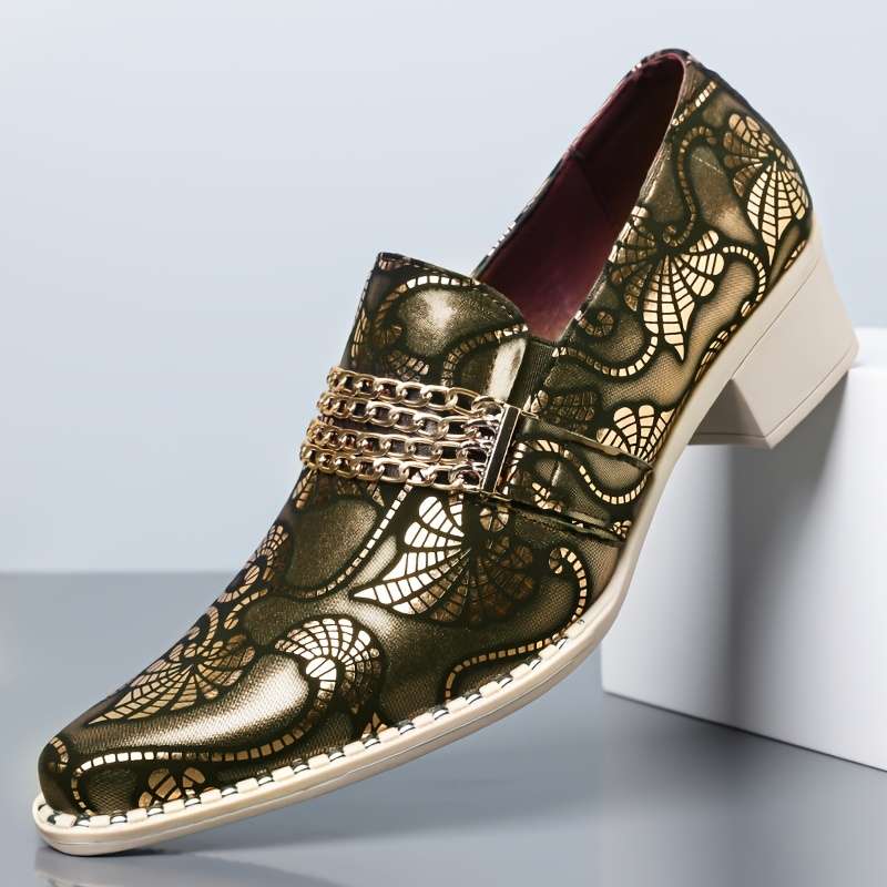 Mens Leather Shoes Color Golden Sizeuk 6.5