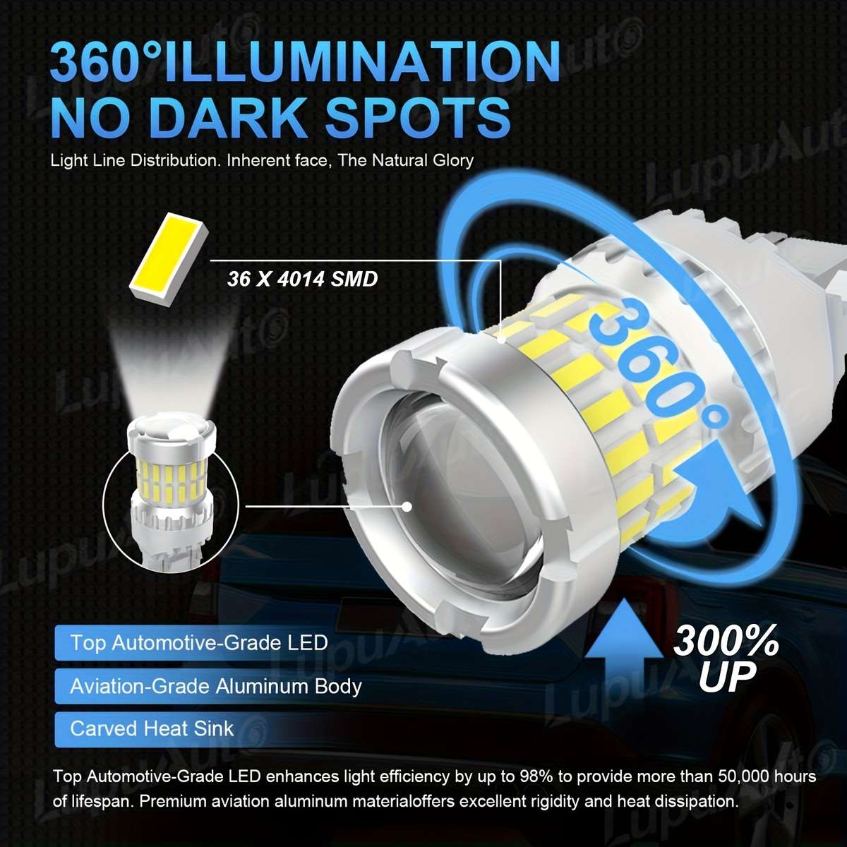 Car Lights Color White2Pcs
