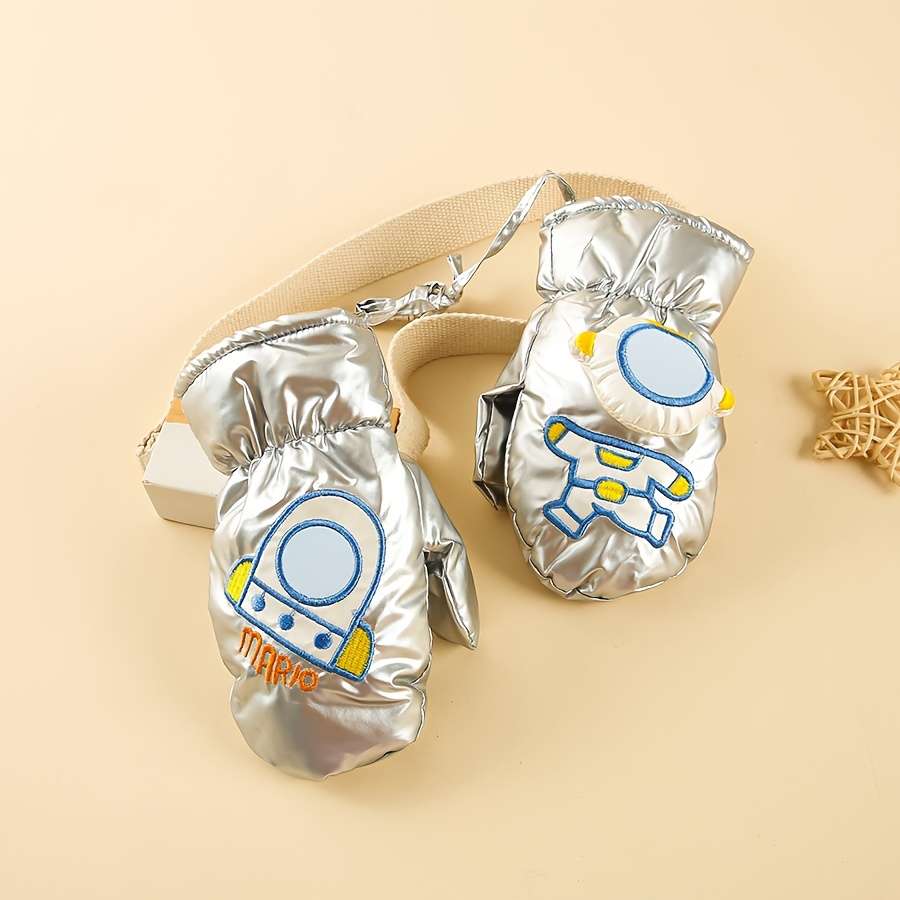 Winter Gloves Color Silvery