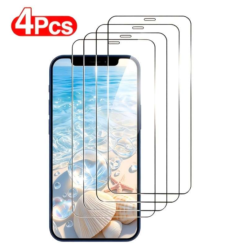 Screen Protector Color 4 Piecestransparent Compatible Model Iphone X