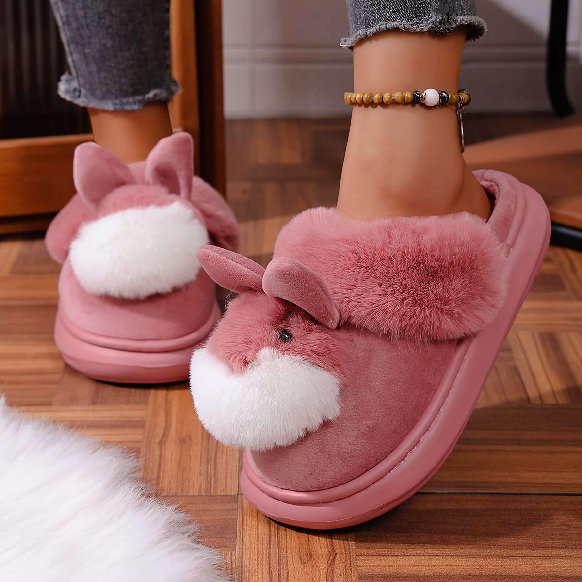 Cotton Slippers Color Grey Sizeuk 6.5-7