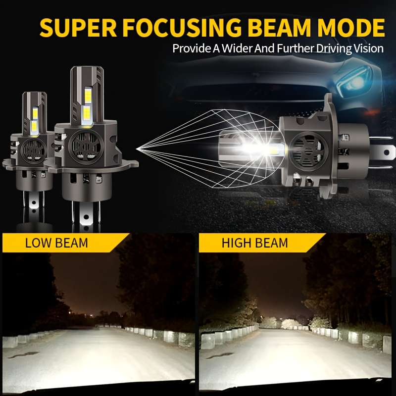 Car Lights Items 2Pcs H49003Hb2 Led Whte