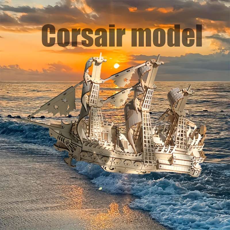 3D Jigsaw Puzzle Model Ship Model Pirate Ship