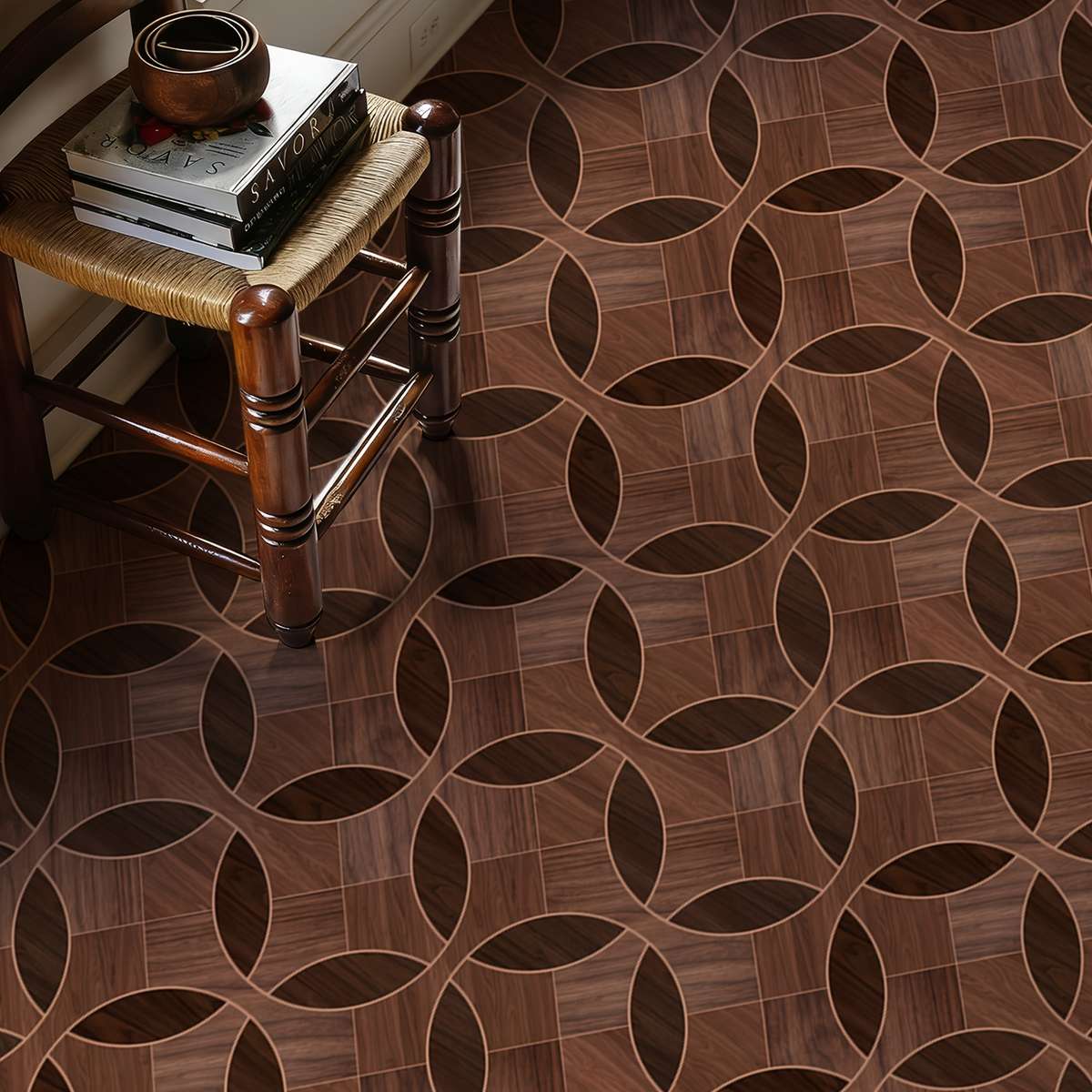 Self Adhesive Floor Stickers 40Cm*120Cm Wood Grain