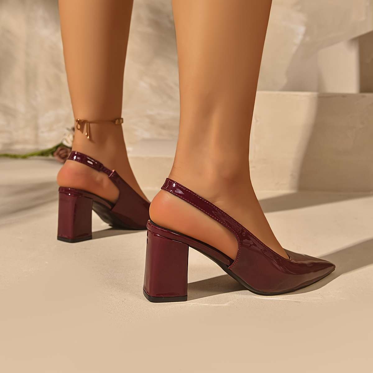 Women S High Heels Color Deep Red Sizeuk 4
