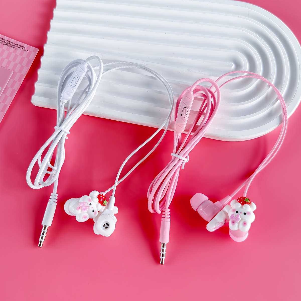 Wired Headphones Pink-3.5Mm
