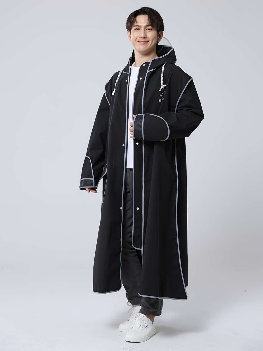 Raincoat Black Size Asian L