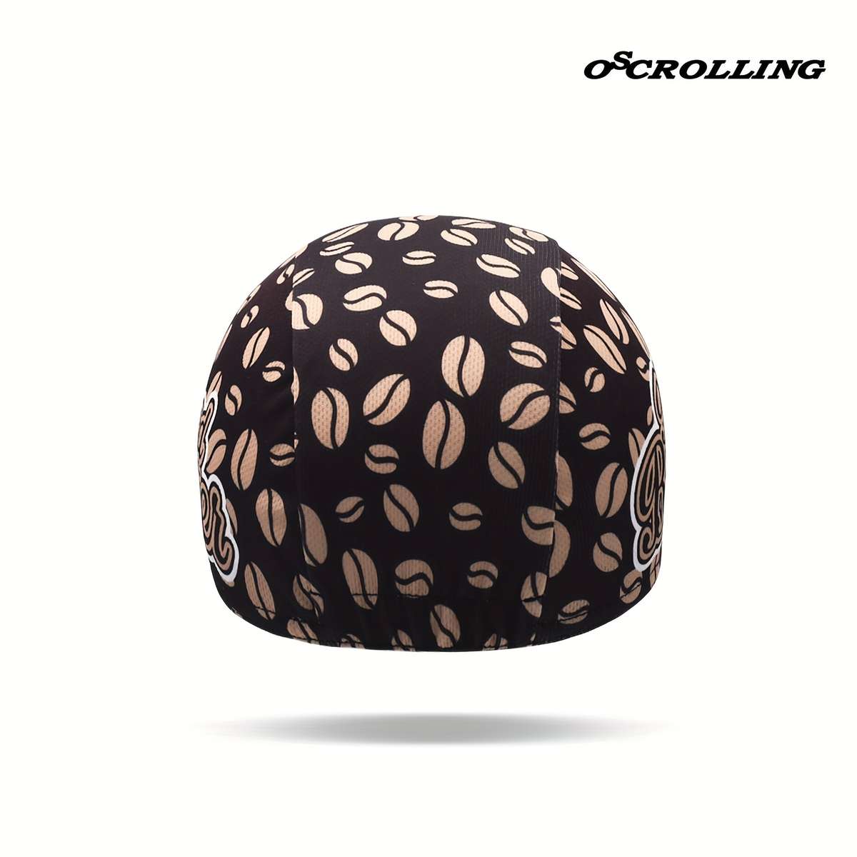 1pc Oscrolling Cycling Cap with Coffee Beer Designs Quick-Dry Breathable Mesh Back Moisture-W