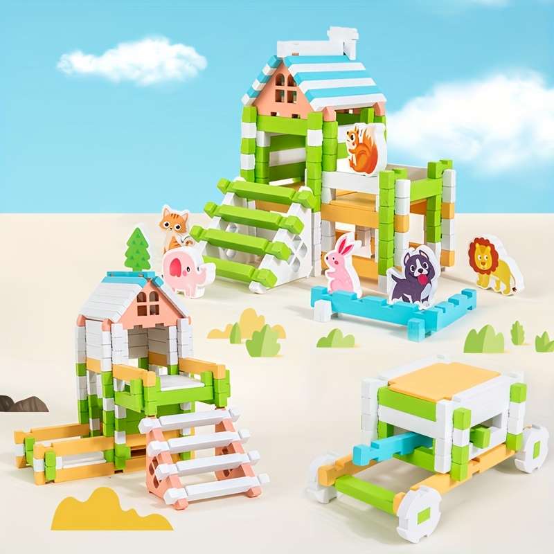 Building Toy Architectural Model Toy Set Items Mortise And Tenon Building Blocks