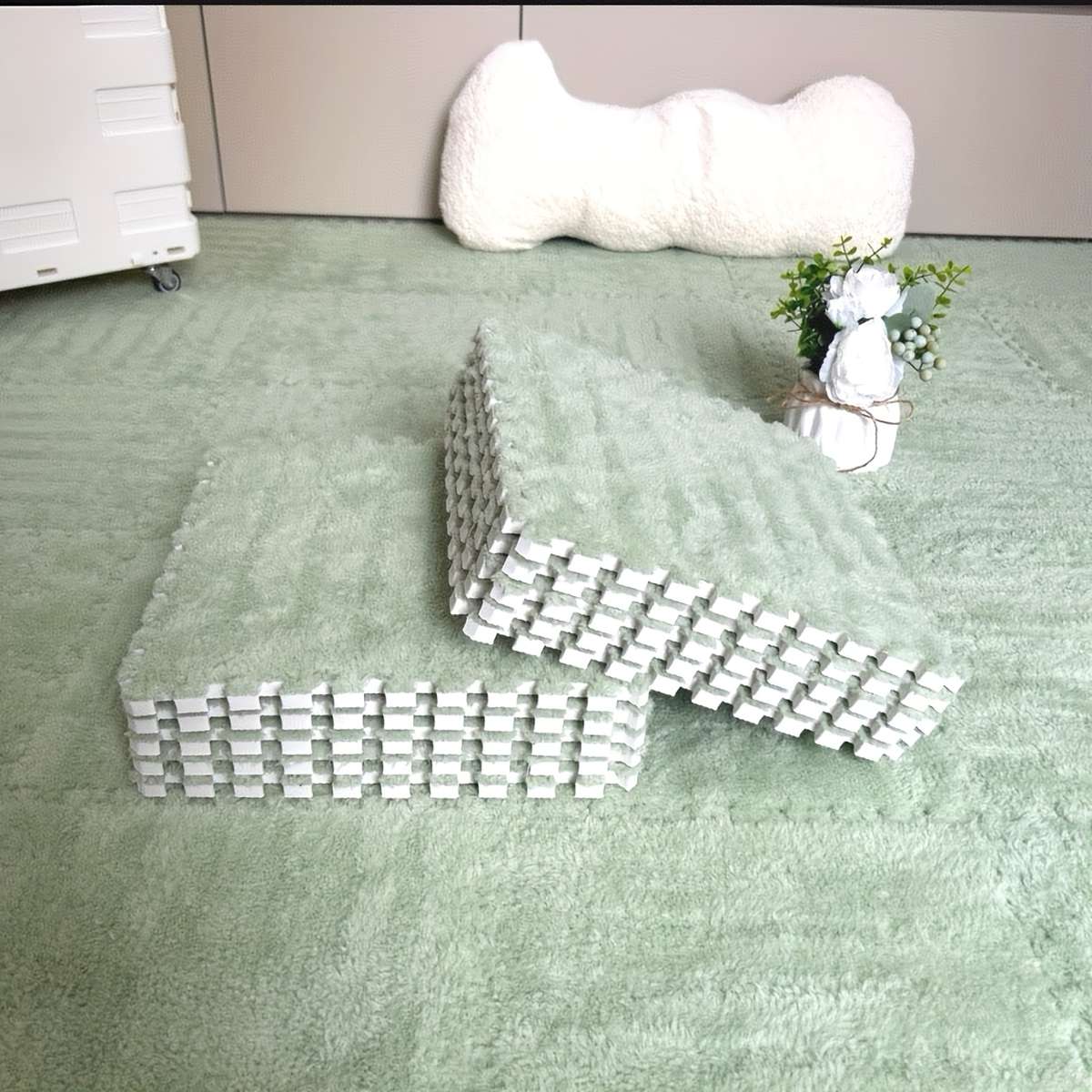Floor Stickers Color White Quantity 30Cmx30Cmx0.7Cm Is 24Pcs