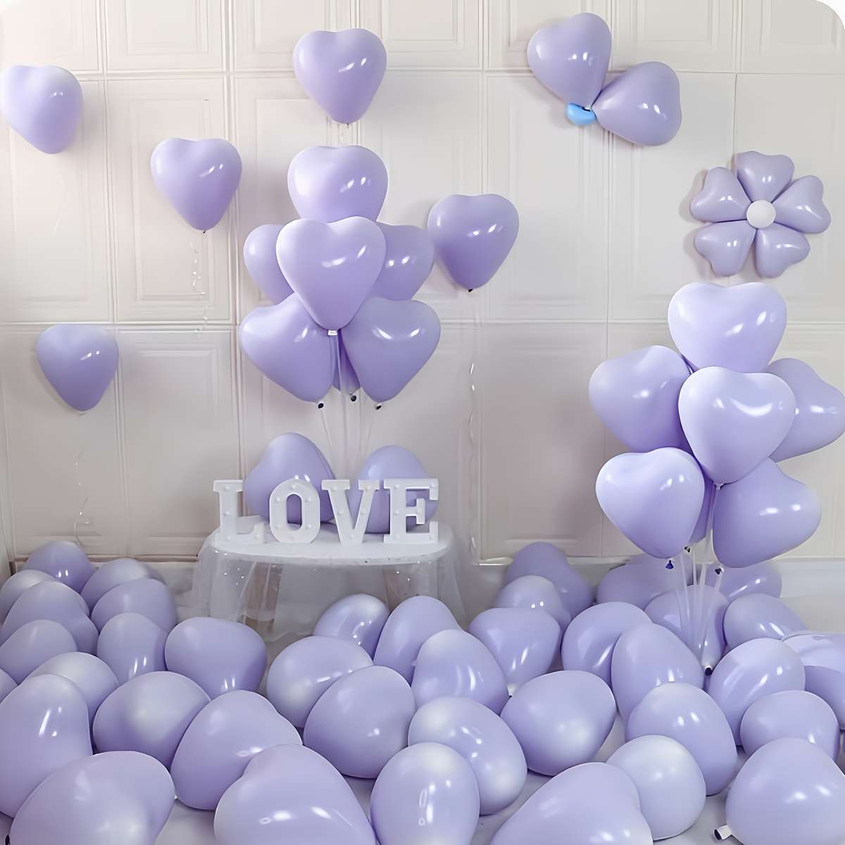 Balloon Items 30Pcs 25.4 Cm Maca Love Blue