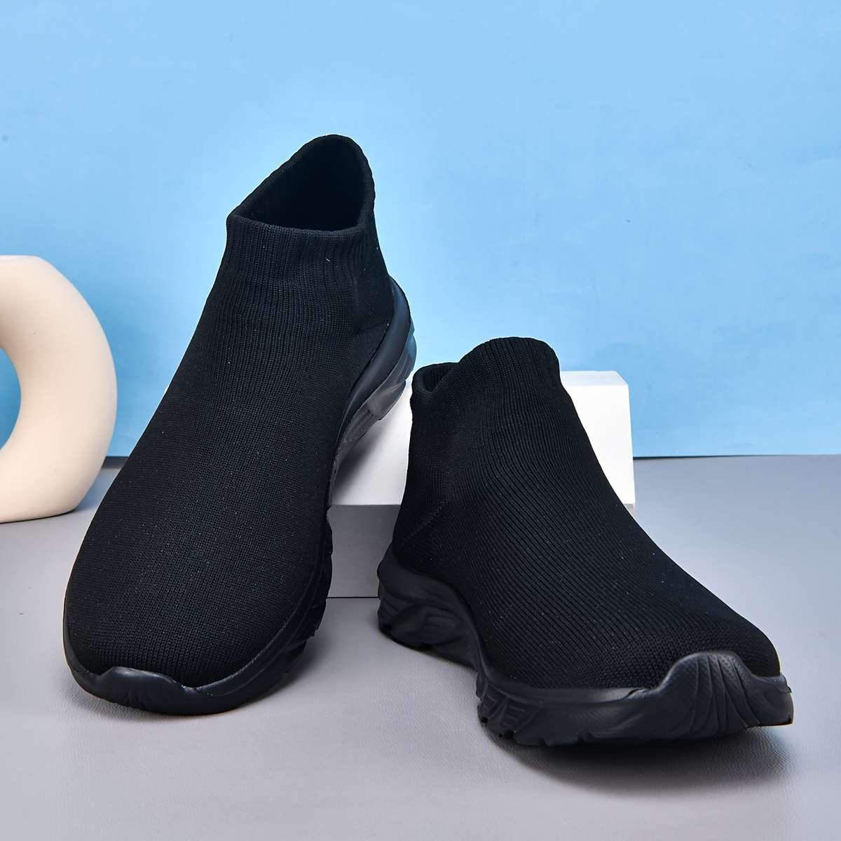 Cotton Slippers Color Black Sizeuk 7