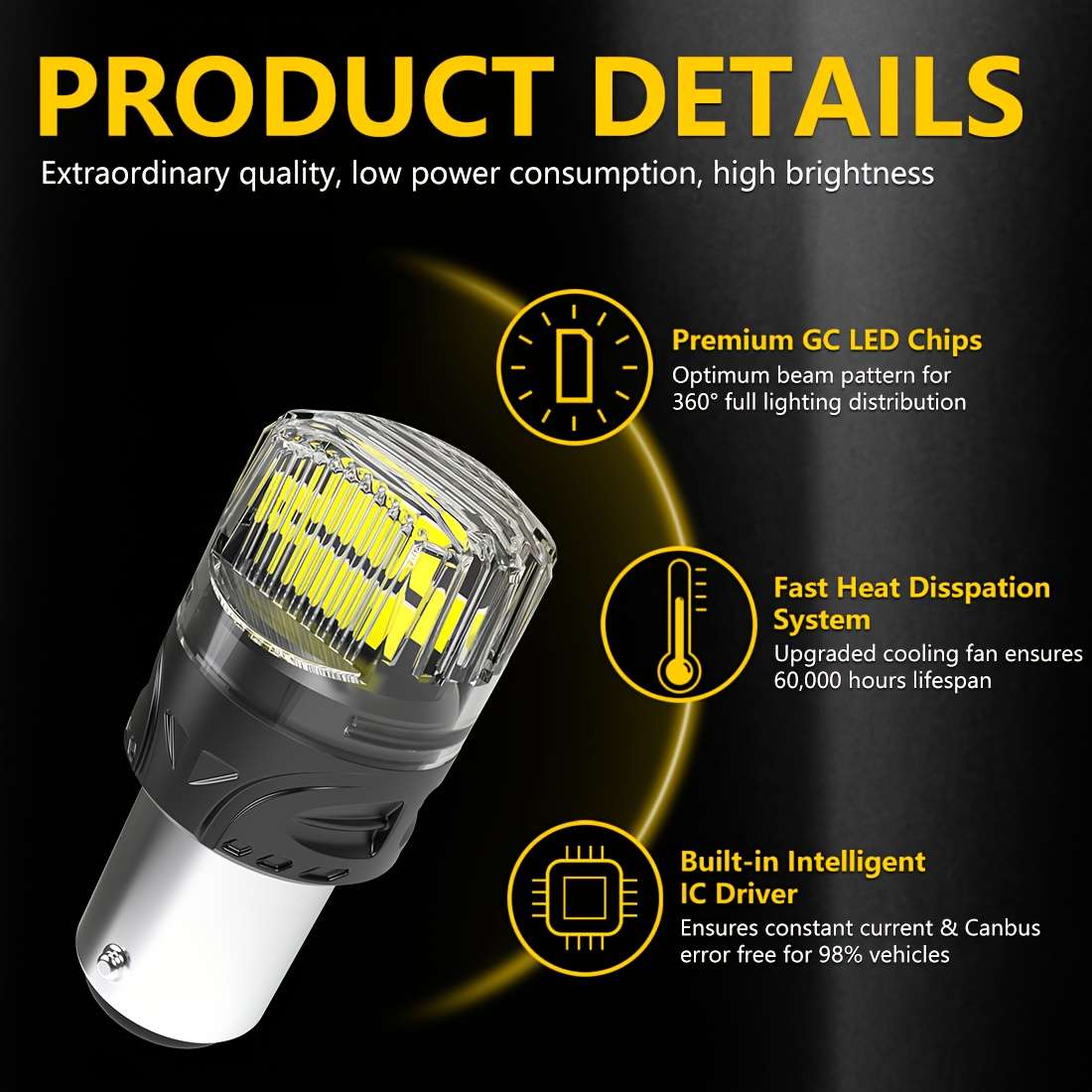 Car Lights Color White
