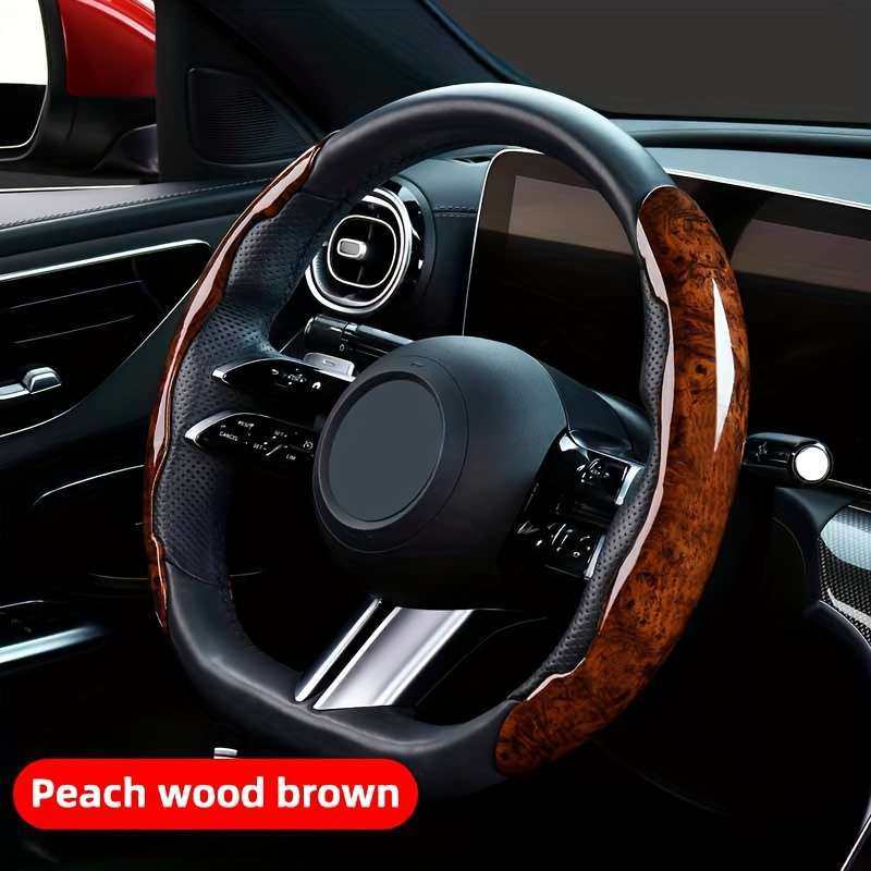 Car Steering Wheel Cover Maple Gray (1 Pair)