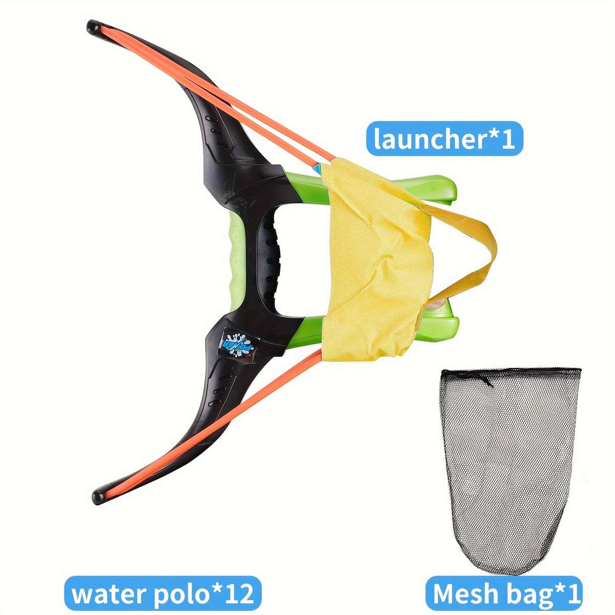 Toy Weapons Items Black Green Launching Bow  Add  12 Water Balloons  Add  Storage Bag