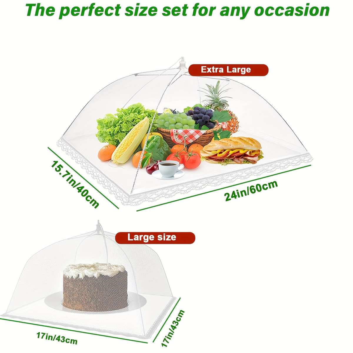 Food Cover Model 3 Pcs Large