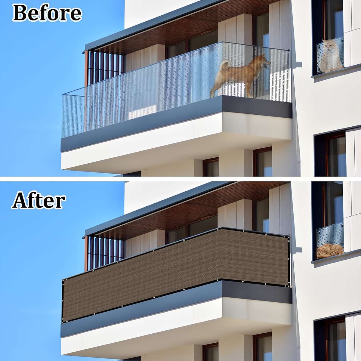 Heavy Duty Outdoor Privacy Screen For Backyard Black