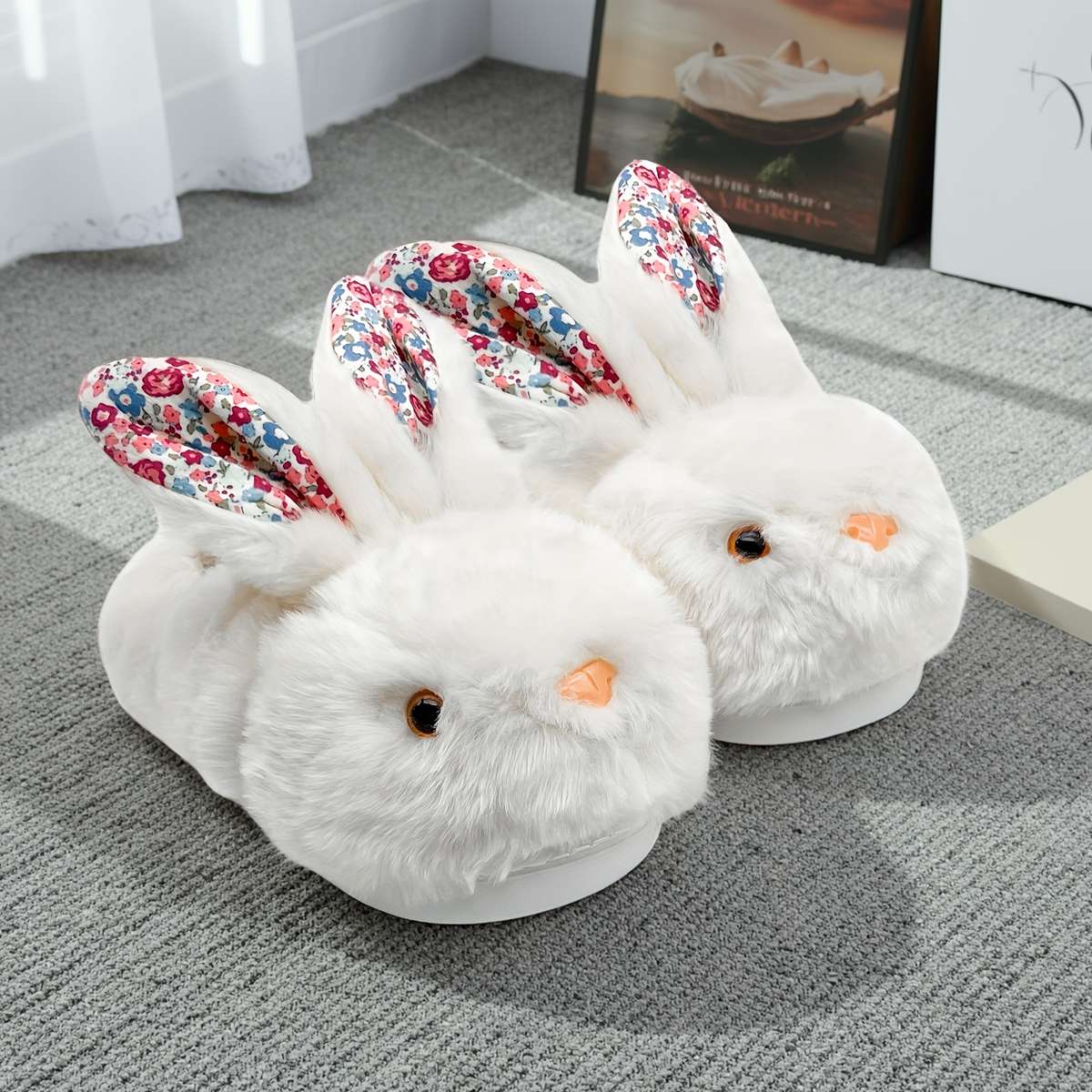 Cotton Slippers Color White Sizeuk 6.5-7