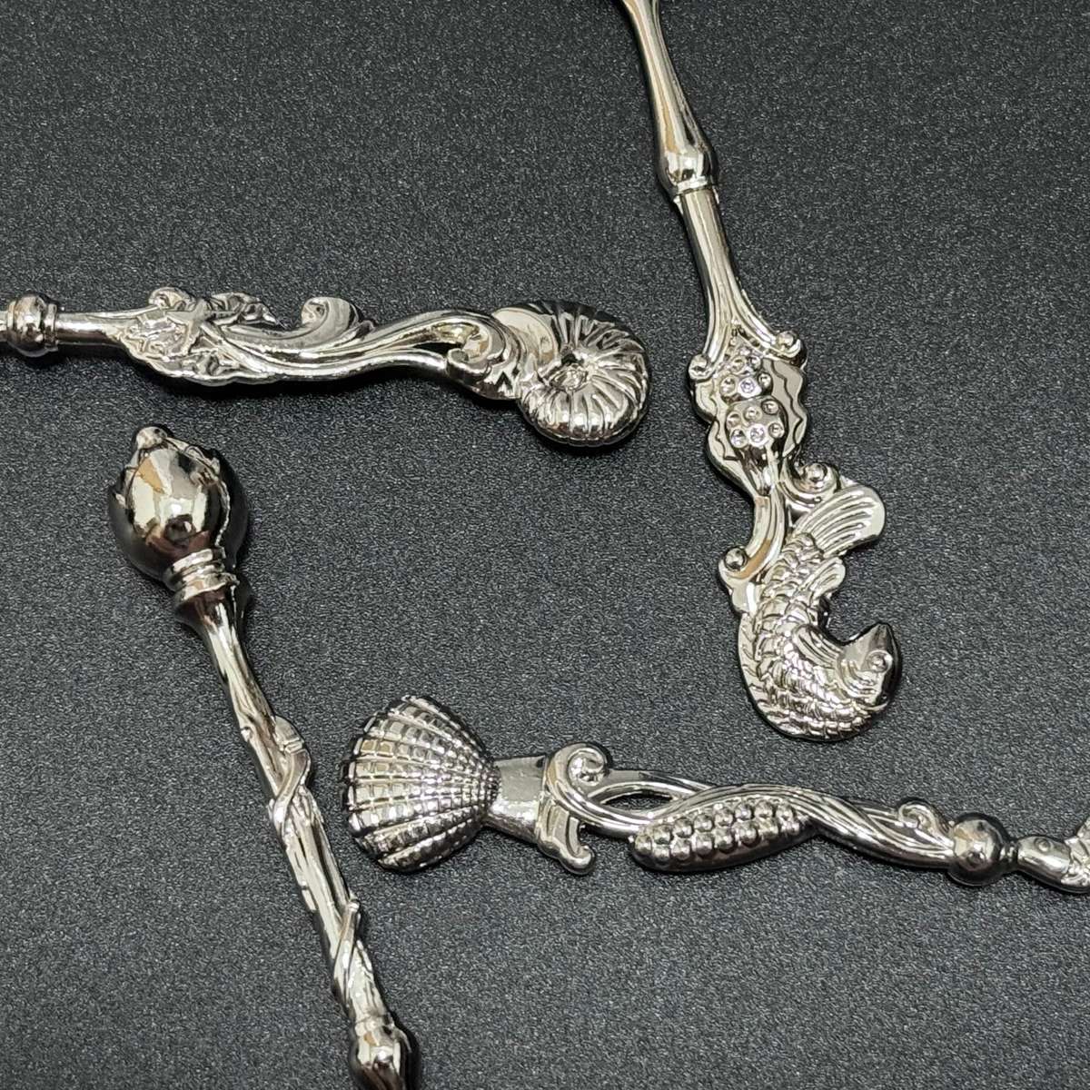 4pc Gorgeous Vintage Style Cake Ice Cream Coffee Spoon Fork Set Perfect For Outdoor Dessert T