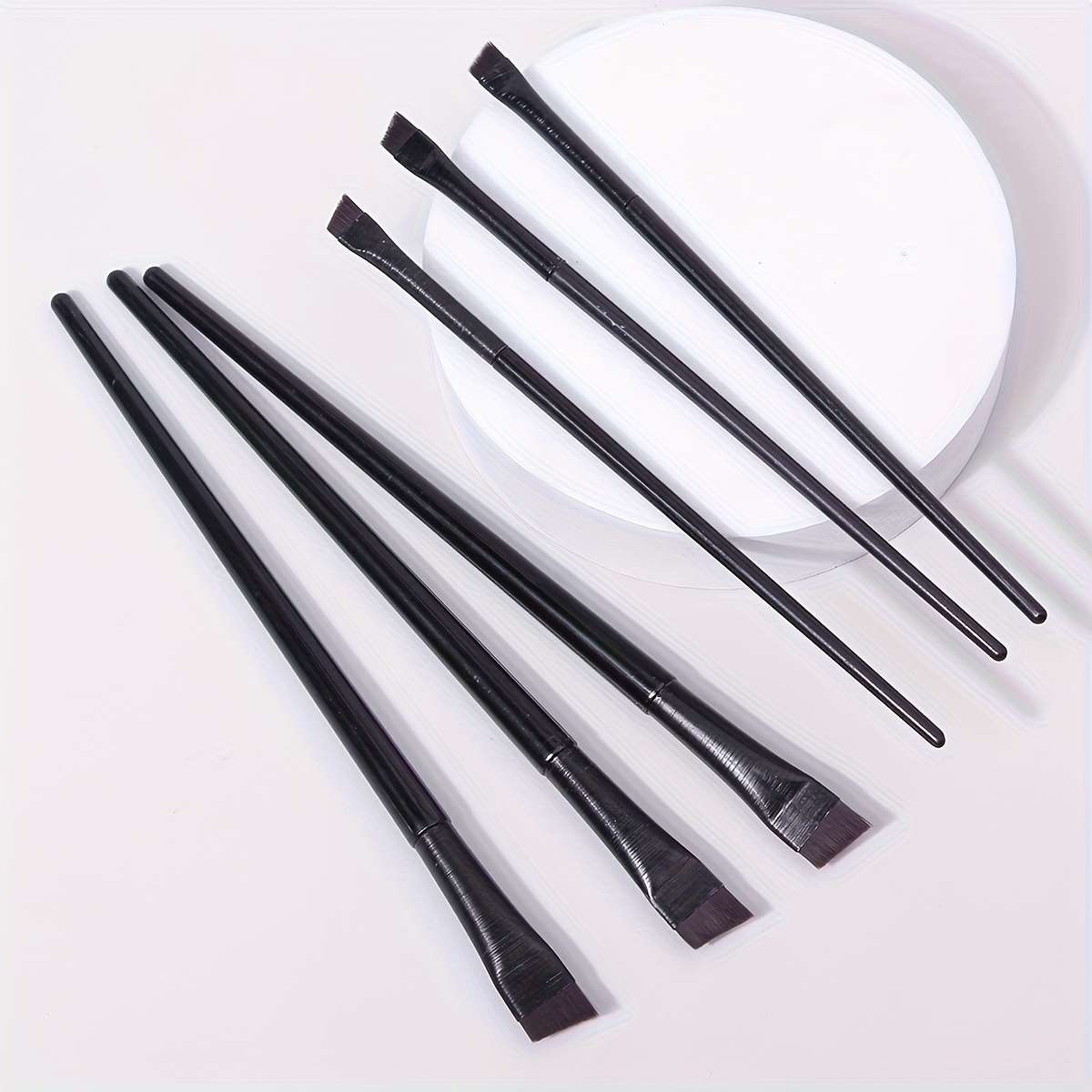 Makeup Brush Set Color 3 Large Golden Blades  3 Small Golden Blades