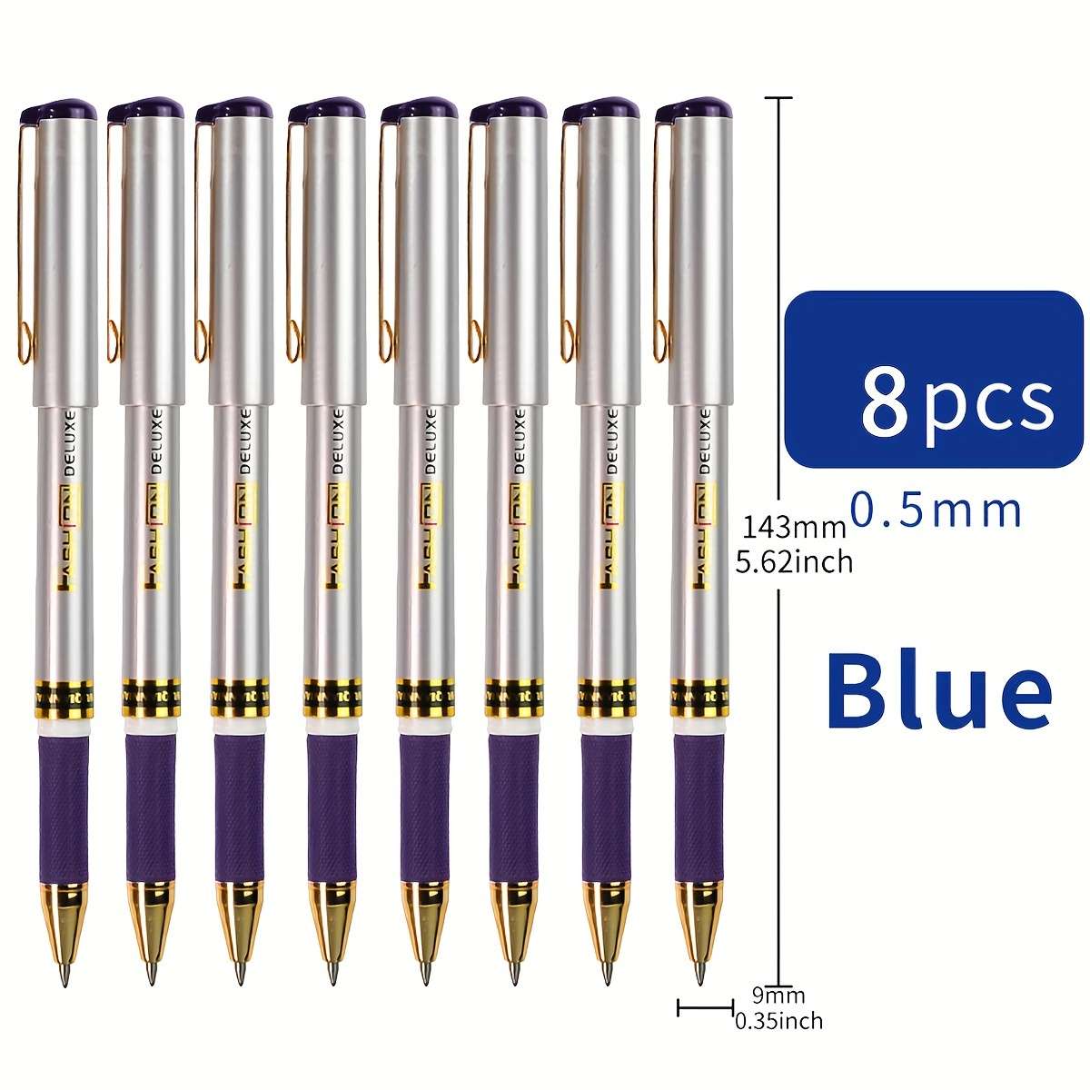 Pen color Blue Quantity8pcs