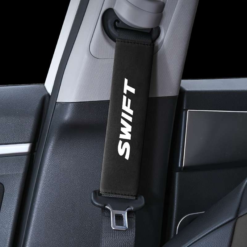 Car Seat Belt Covers White Swift Quantity 2Pcs