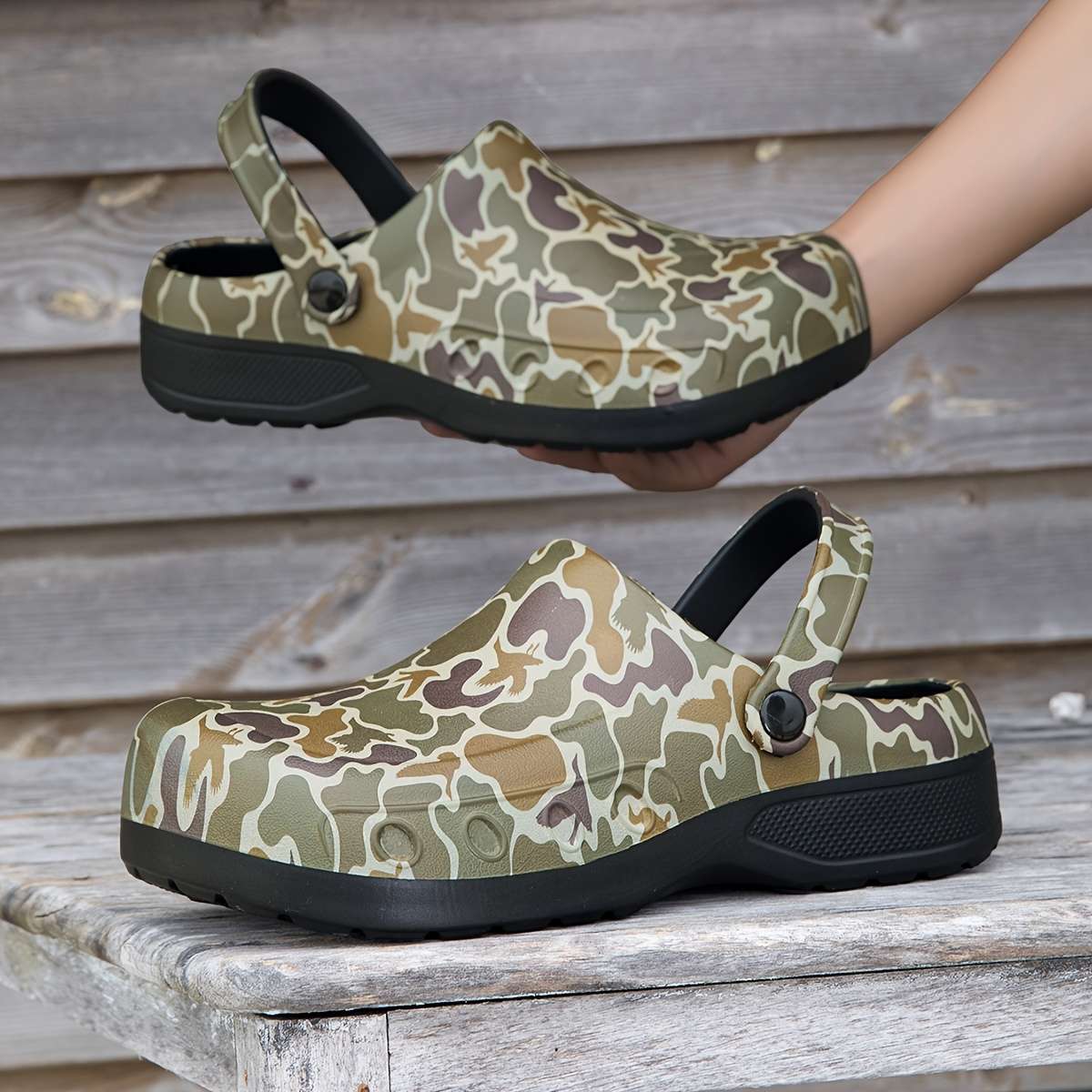 Sandals Color Yellow Camouflage Size Uk 9 Wide