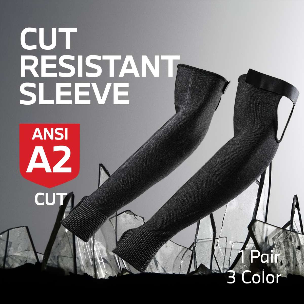 Sunscreen Sleeves Color Black2Pcs Size One Size