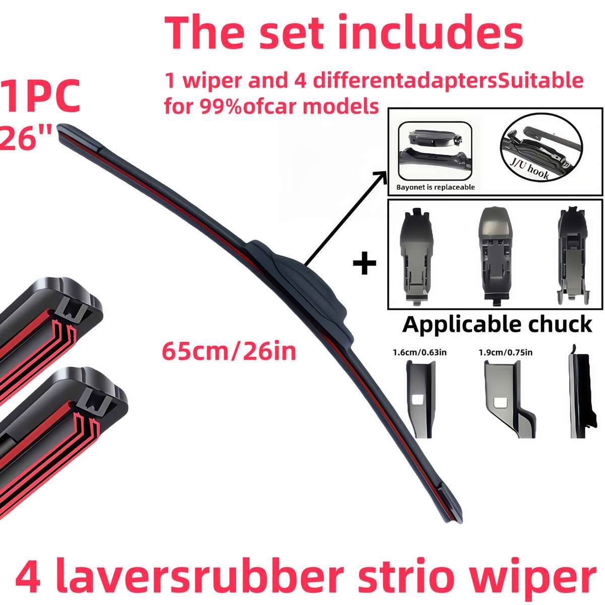 Windshield Wipers Model 66.04Cm Quantity 1Pc