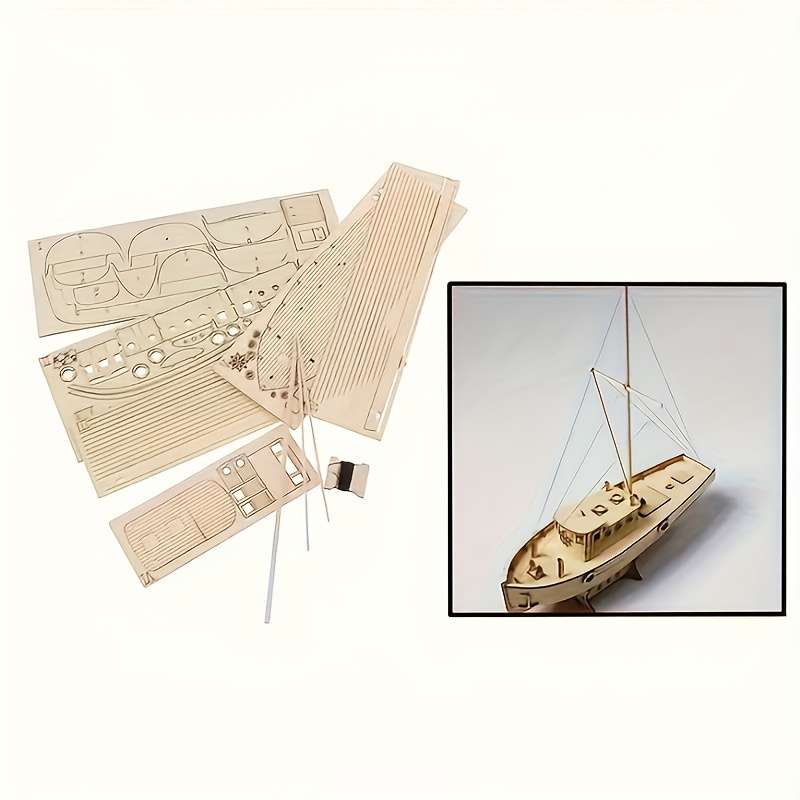 3D Jigsaw Puzzle Model Ship Color Khaki 1