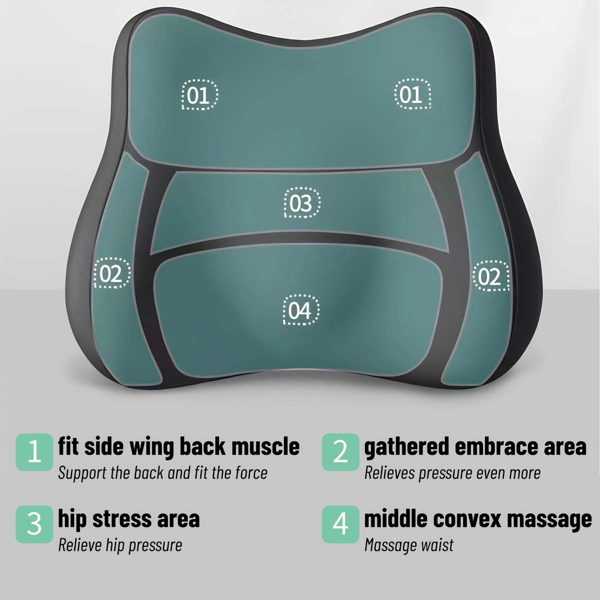 Car Seat Cushion Style Grey