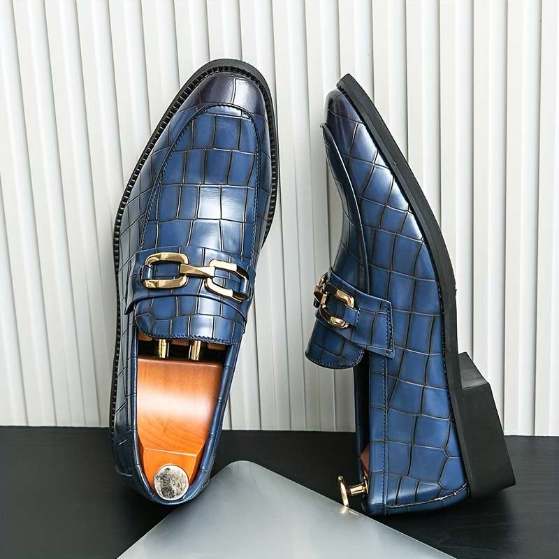 Mens Leather Shoes Color Blue Sizeuk 7