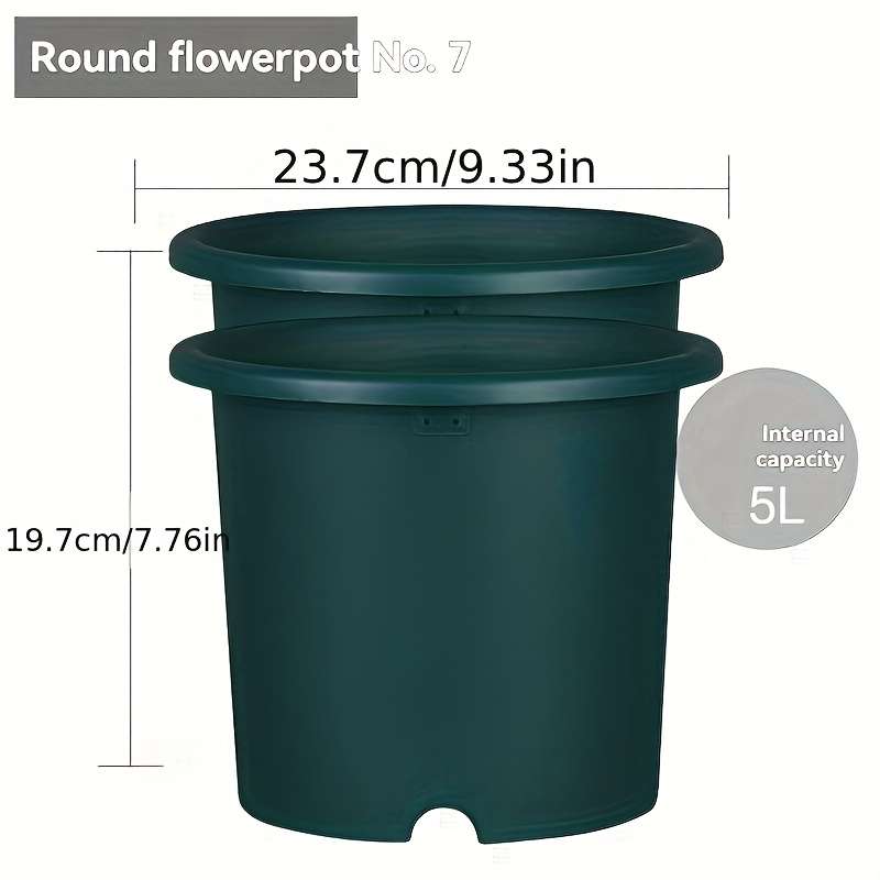 Flowerpotmodel No  7  Diameter 23 62 Cmcolor 2Pcs Simple Gray
