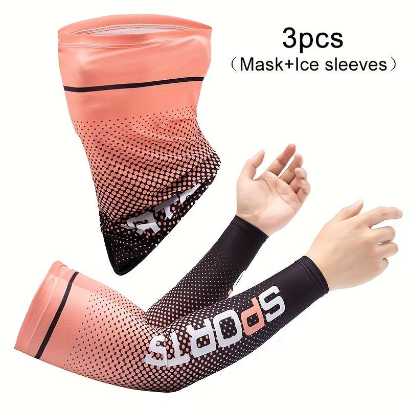 3Pcs Comtable Gradient Ice Arm Sleeves
