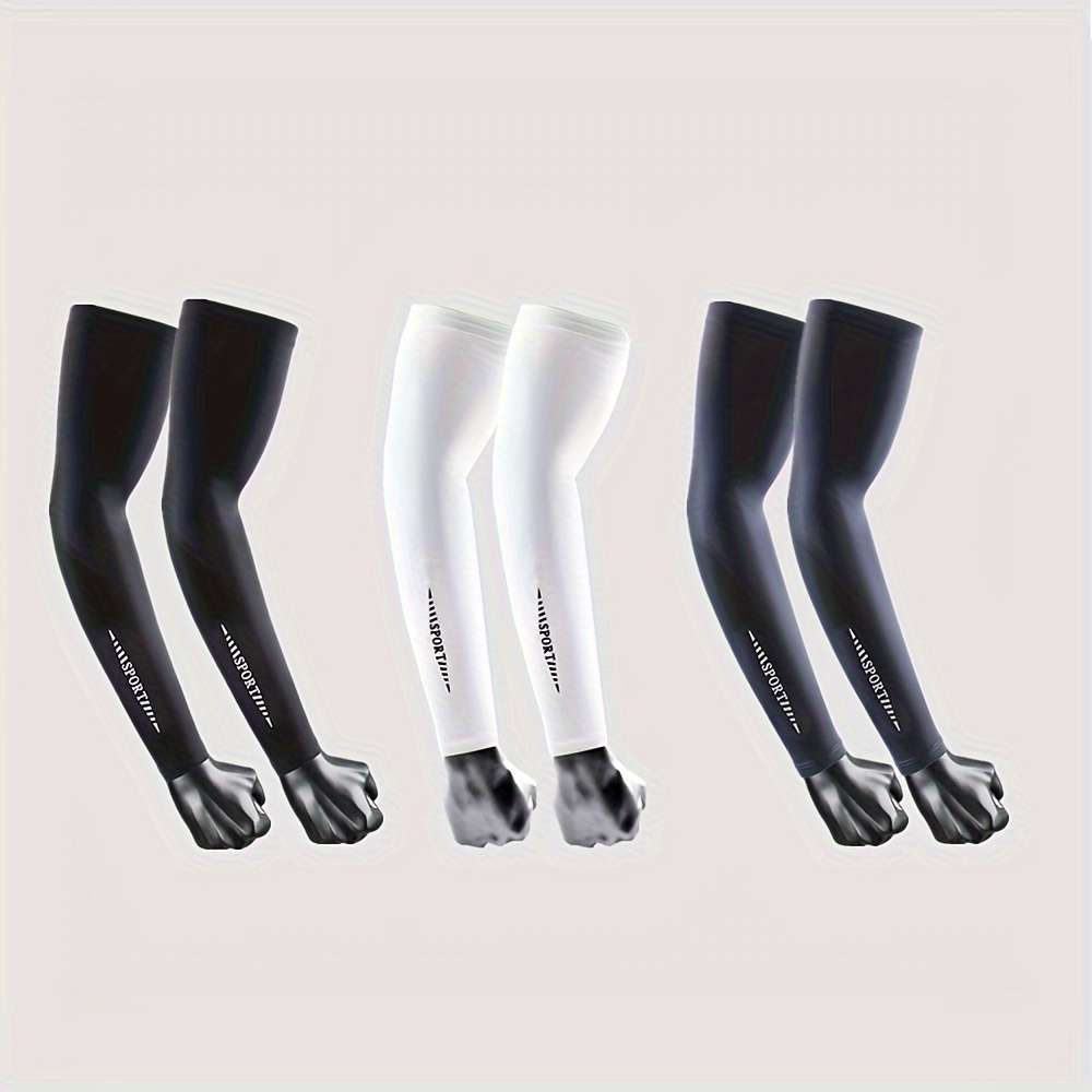 Sunscreen Sleeves Color Black White Darkgray Size Xl