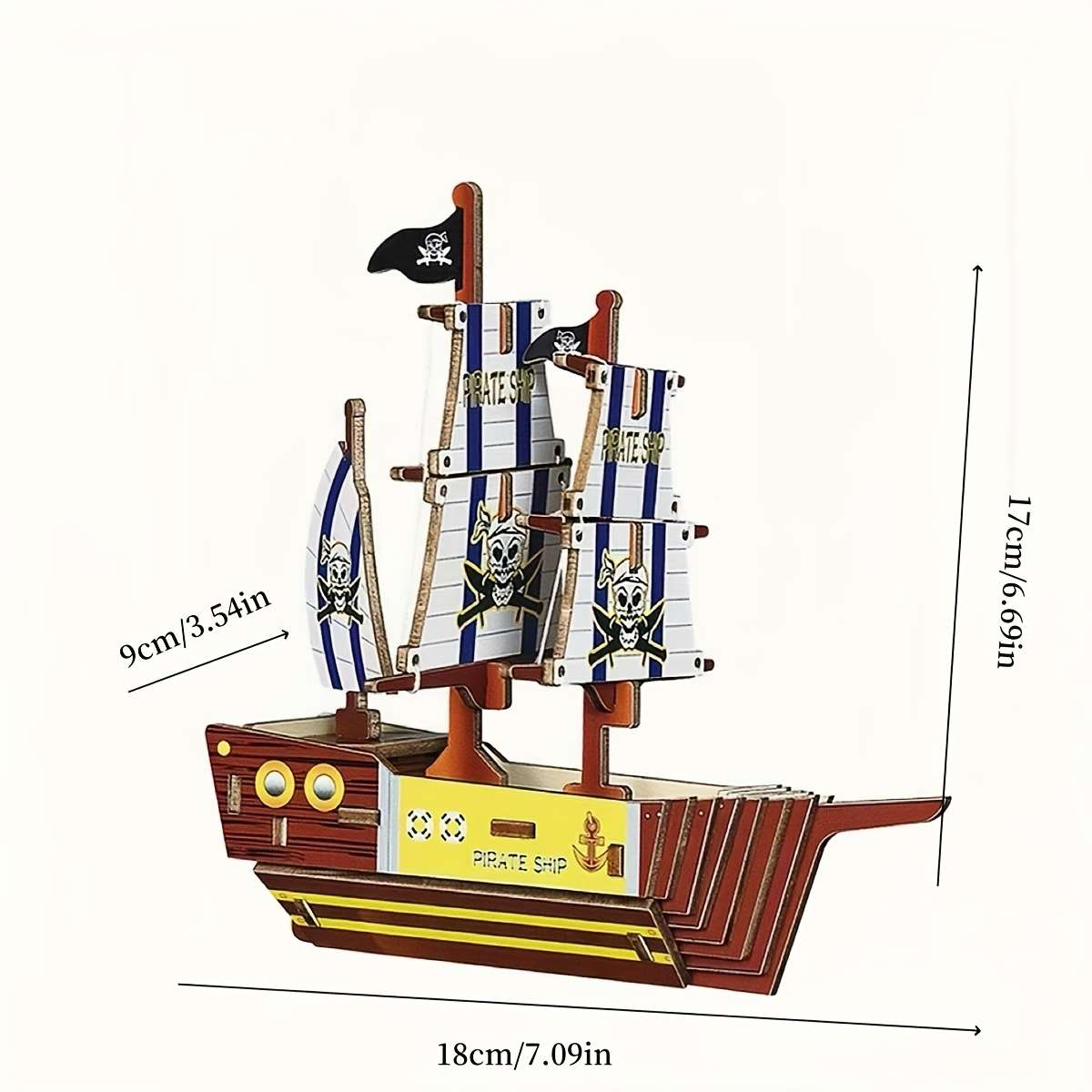 3D Jigsaw Puzzle Model Ship