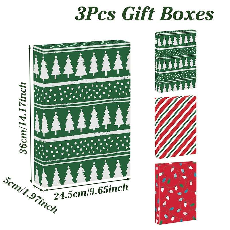 Christmas Gift Boxes Quantity 3Pcs