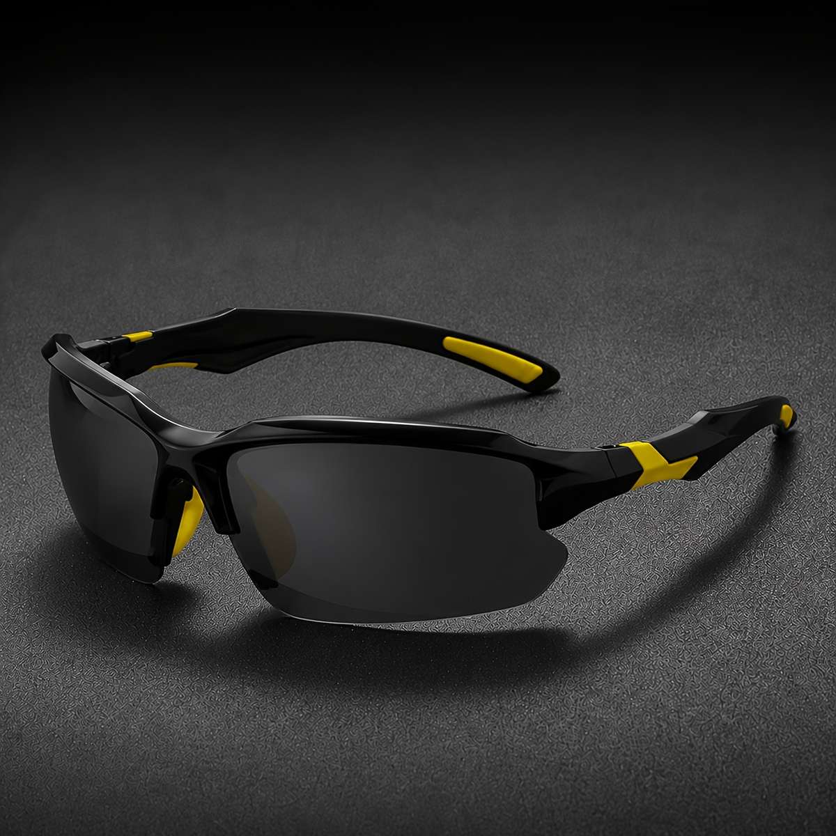 Cycling Glasses Color Black Yellow Gray